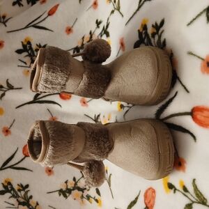 Cozy Tan Kids Boots